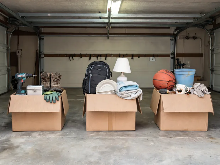 Sorting garage items